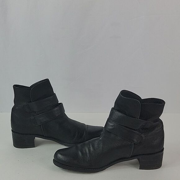 Stuart Weitzman Strap Duo Black Leather Women's Ankle boots - Picture 4 of 12